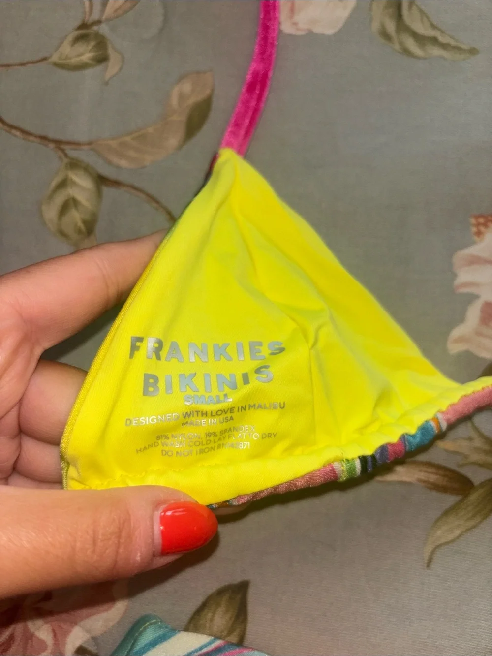 frankie’s bikinis rainbow shine bikini set